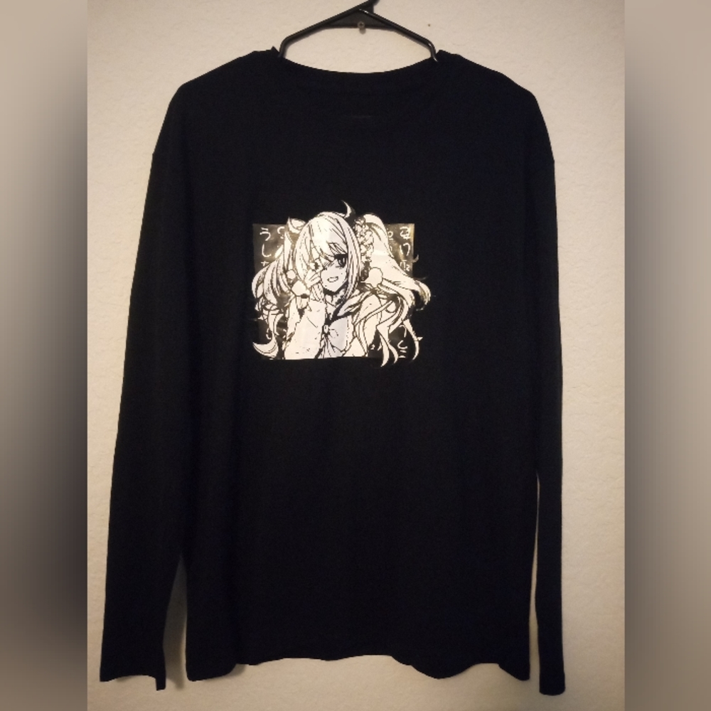 Black Long Sleeve w/ Anime Pigtails